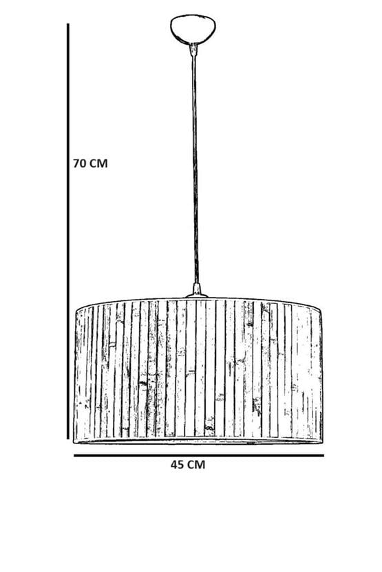Lumexx Bambu 05 Abajurlu Tekli Sarkıt Avize