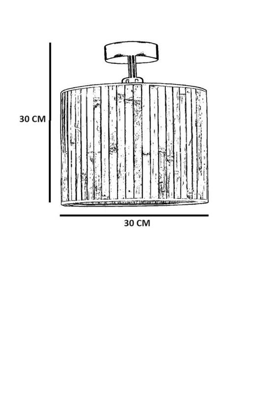 Lumexx Bambu 06 Abajurlu Plafonyer Avize