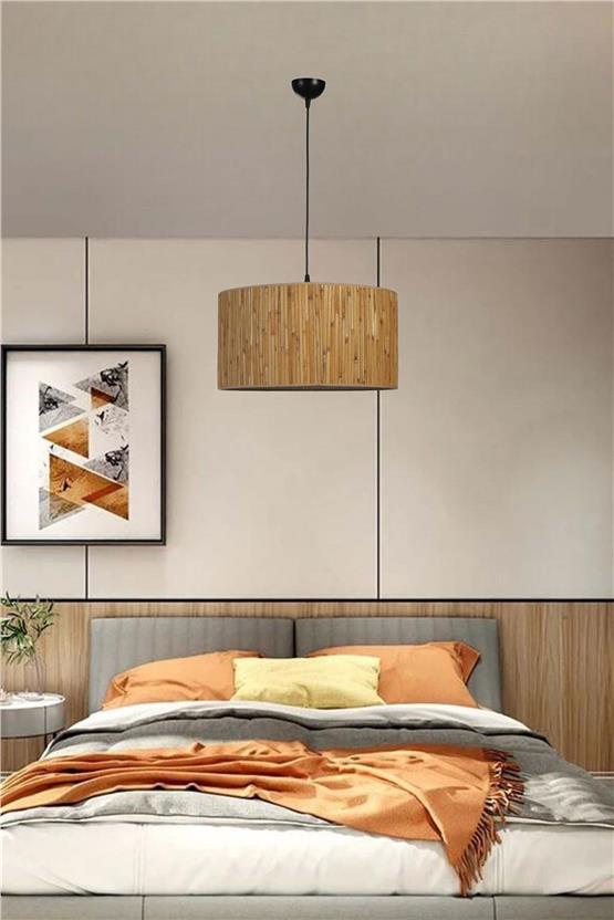 Lumexx Bambu 07 Abajurlu Tekli Sarkıt Avize