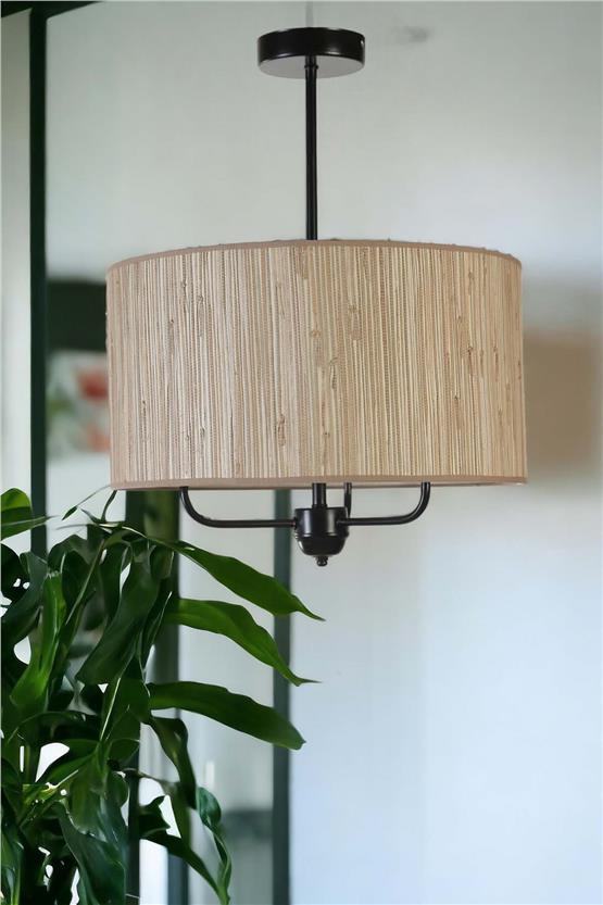 Lumexx Bambu 09 Abajurlu 3 Lü Sarkıt Avize