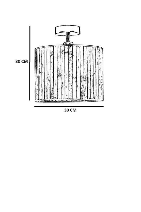 Lumexx Bambu 09 Abajurlu Plafonyer Avize