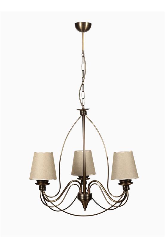 Lumexx Berfin 3 Lü Eskitme Hasır Abajurlu