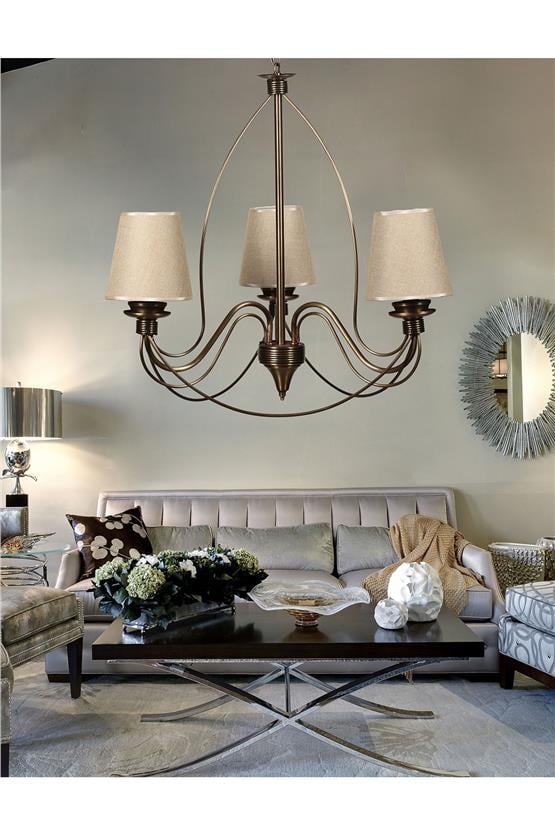 Lumexx Berfin 3 Lü Eskitme Hasır Abajurlu