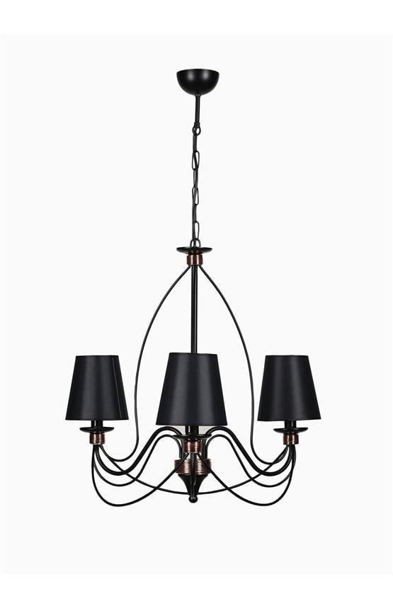 Lumexx Berfin 3 Lü Siyah Siyah Abajurlu