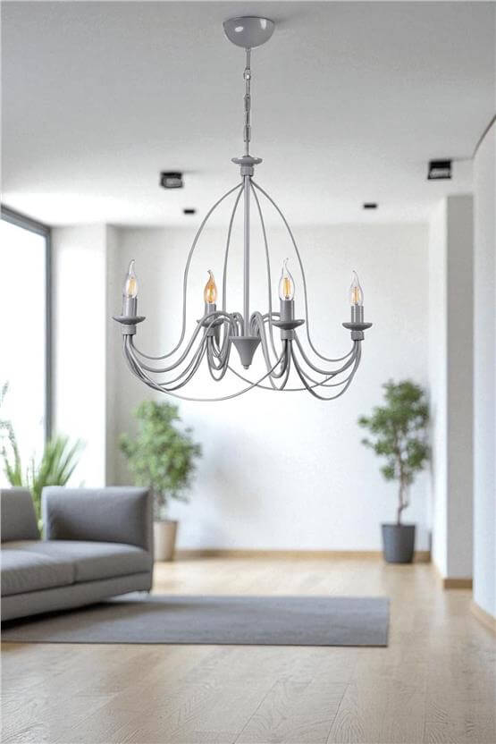 Lumexx Berfin 4 Lü Gri Rustik Avize