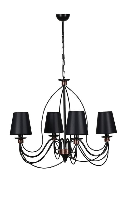 Lumexx Berfin 4 Lü Siyah Siyah Abajurlu