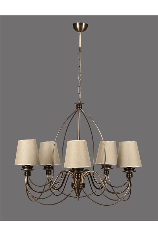 Lumexx Berfin 5 Li Eskitme Hasır Abajurlu