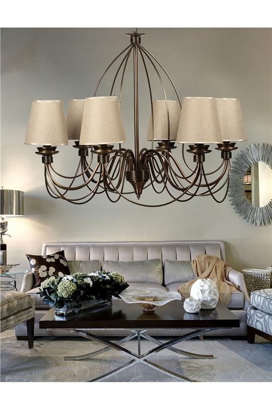 Lumexx Berfin 6 Lı Eskitme Hasır Abajurlu