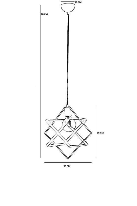 Lumexx Berlin Rustik Tekli Yeşil Sarkıt
