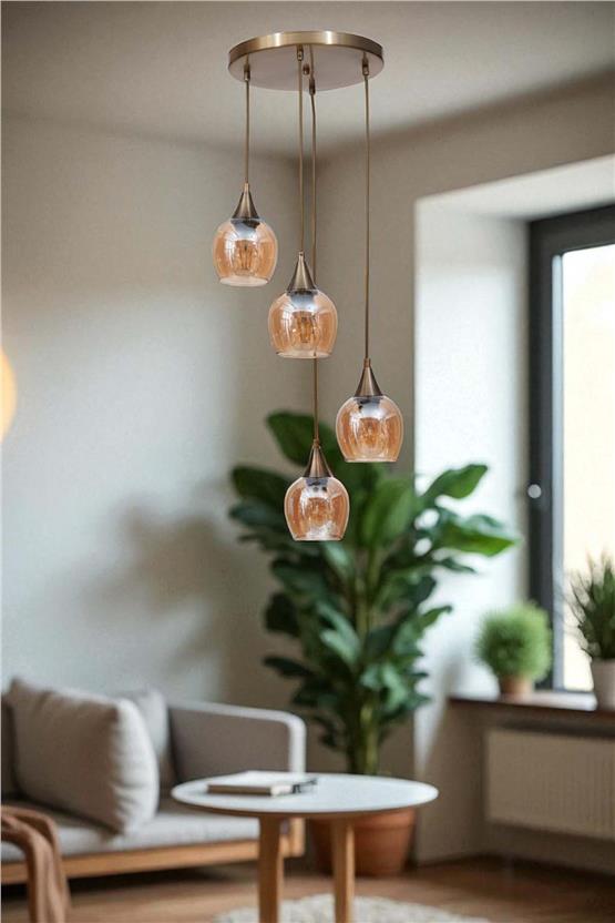 Lumexx Enzo 4 Lü Tepsili Eskitme Bal Camlı Sarkıt