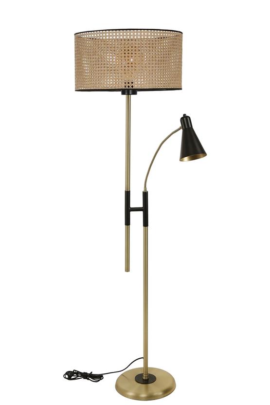 Lumexx Forza Eskitme Lambader Silindir Rattan Abajurlu 