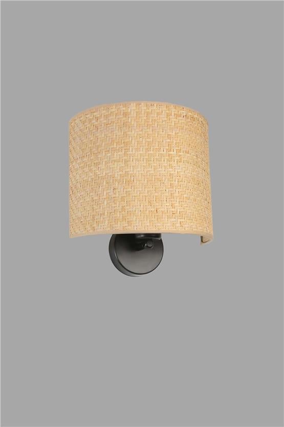 Lumexx Hasır Rattan Abajurlu Oval Aplik