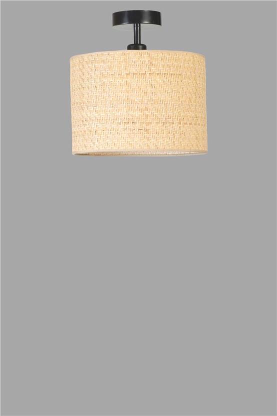 Lumexx Hasır Rattan Abajurlu Plafonyer Avize