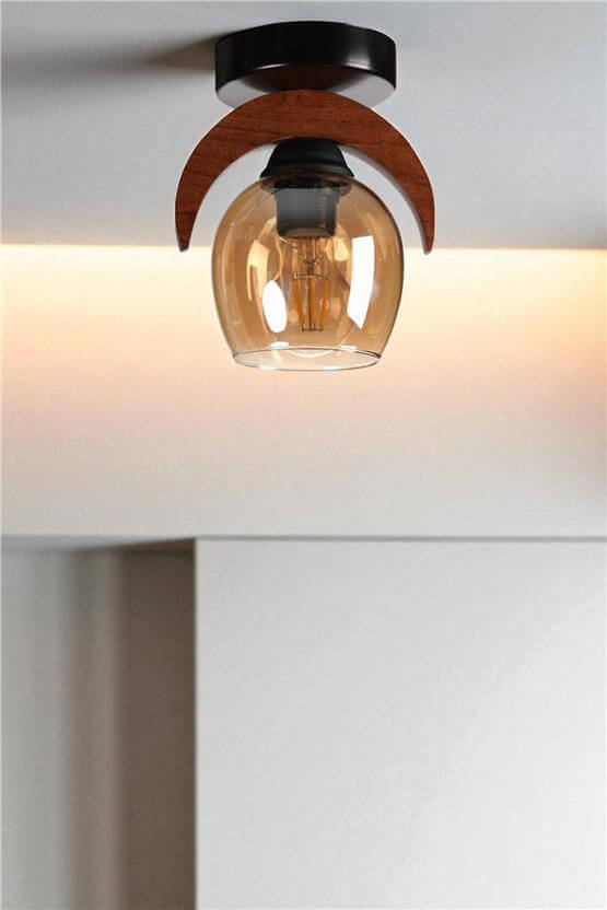 Lumexx Helena Tekli Bal Camlı Plafonyer Avize