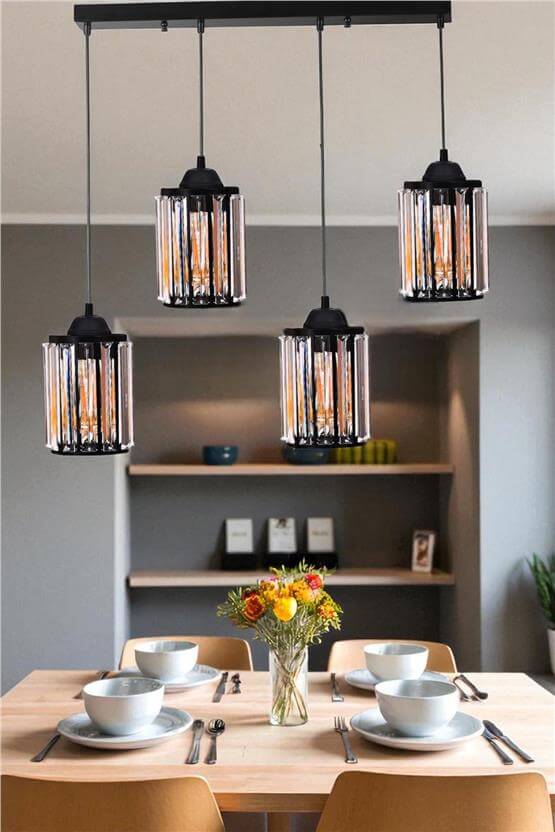 Lumexx Hugo 4 Lü Sıralı Siyah Sarkıt