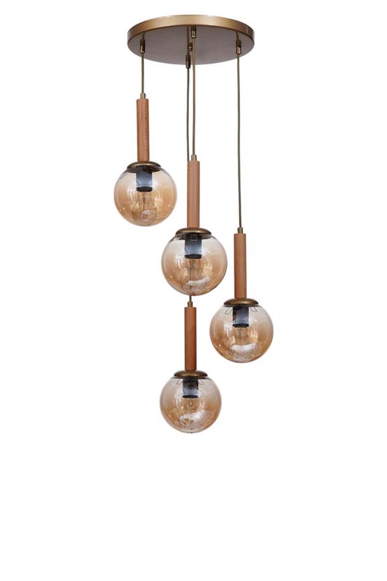 Lumexx Işıl 4 Lü Tepsili Naturel Bal Camlı Sarkıt