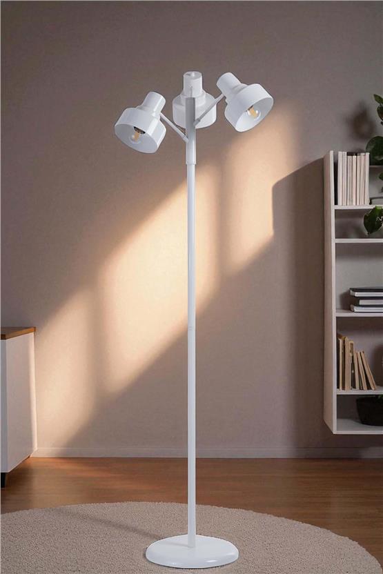 Lumexx Jesus 3 Lü Beyaz Lambader Metal Başlıklı