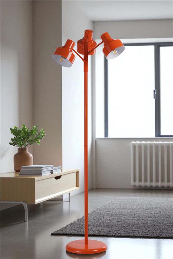 Lumexx Jesus 3 Lü Turuncu Lambader Metal Başlıklı