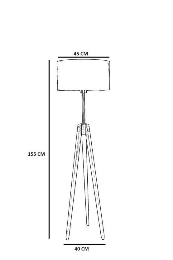 Lumexx Kanarya Siyah Lambader Silindir Bambu 04 Abajurlu