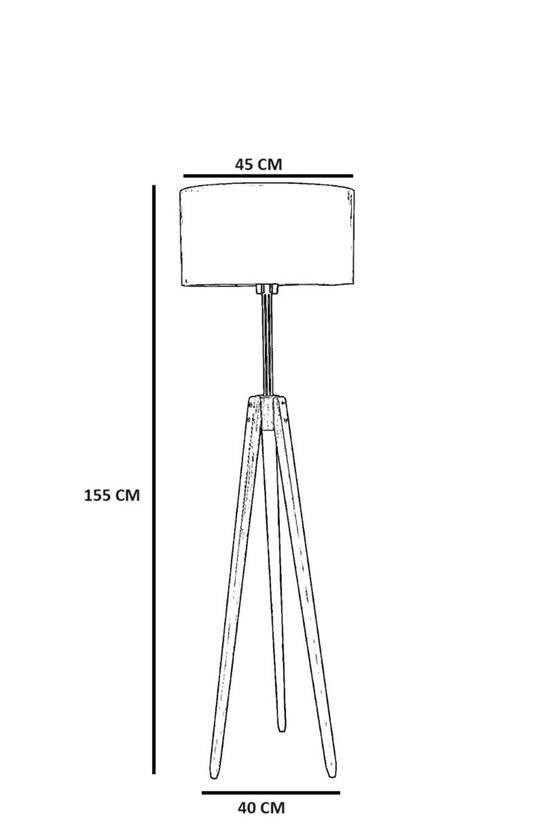 Lumexx Kanarya Yanık Lambader Silindir Bambu 01 Abajurlu
