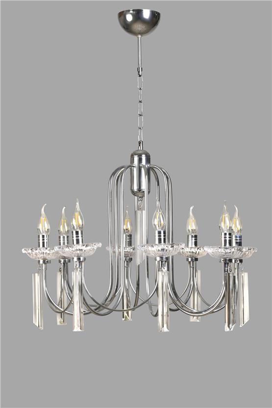 Lumexx Kontes 8 Li Krom Rustik Avize