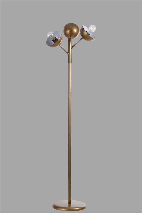 Lumexx Küre 3 Lü Eskitme Lambader Metal Başlıklı