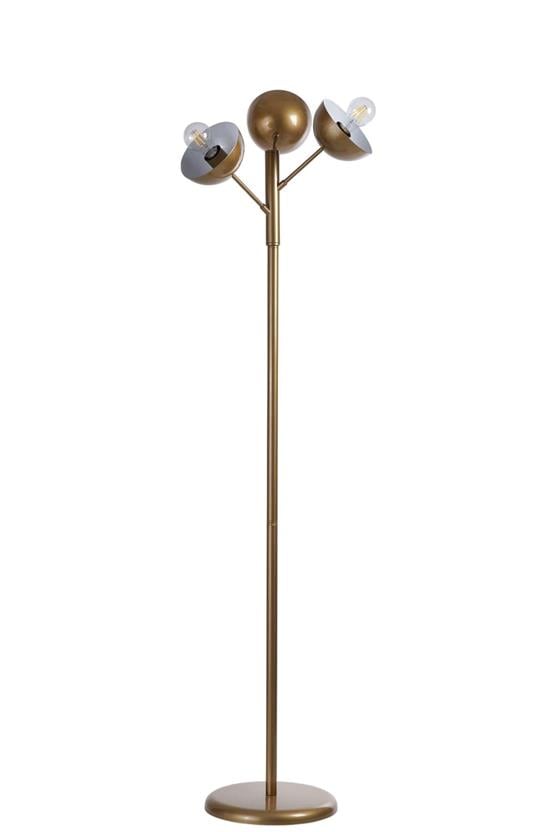 Lumexx Küre 3 Lü Eskitme Lambader Metal Başlıklı