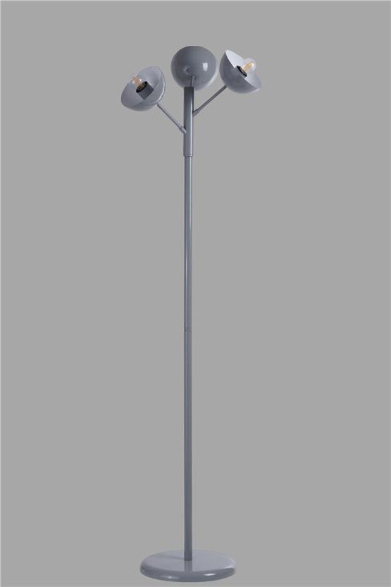 Lumexx Küre 3 Lü Gri Lambader Metal Başlıklı