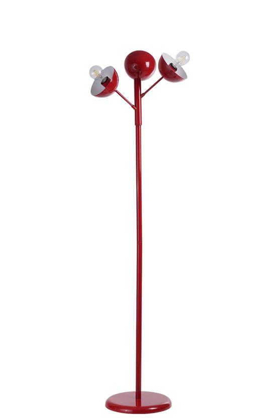 Lumexx Küre 3 Lü Kırmızı Lambader Metal Başlıklı