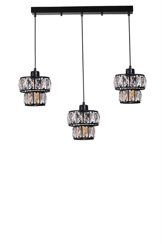 Lumexx Leo 3 Lü Sıralı Siyah Sarkıt