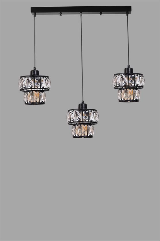 Lumexx Leo 3 Lü Sıralı Siyah Sarkıt