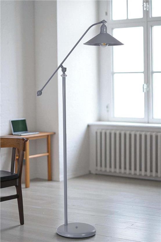 Lumexx Moka Gri Lambader Metal Başlıklı