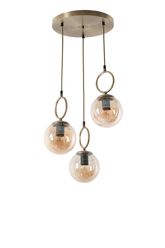 Lumexx  Morino 3 Lü Tepsili Bal Camlı Eskitme Sarkıt