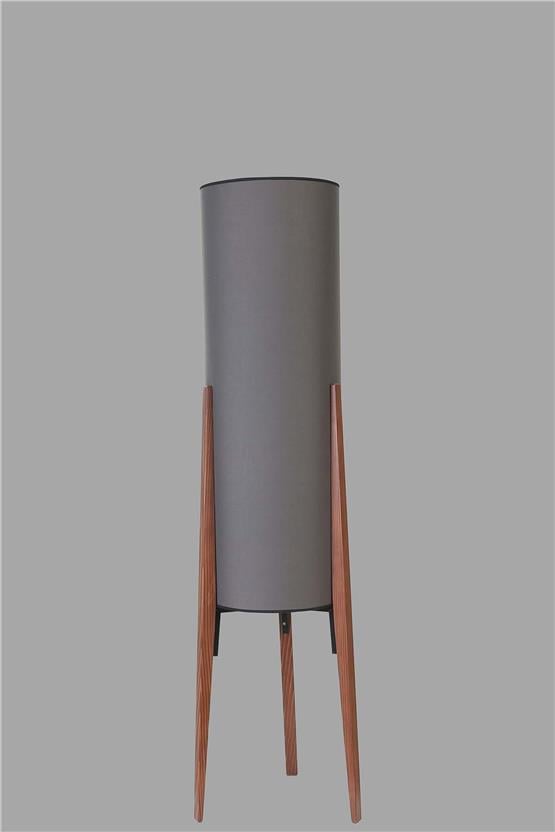 Lumexx Navas Ceviz Lambader Koyu Gri Abajurlu