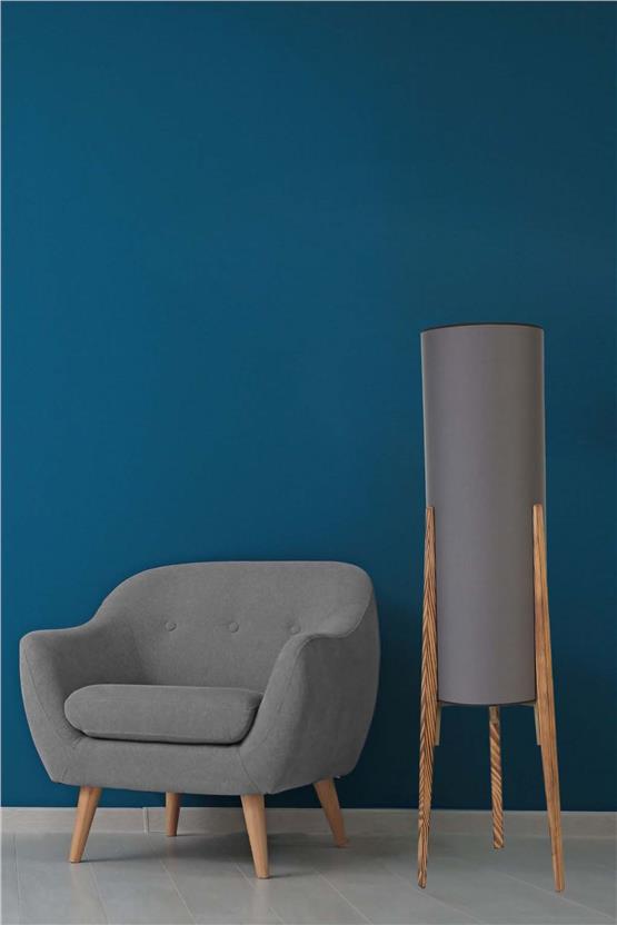 Lumexx Navas Yanık Lambader Koyu Gri Abajurlu