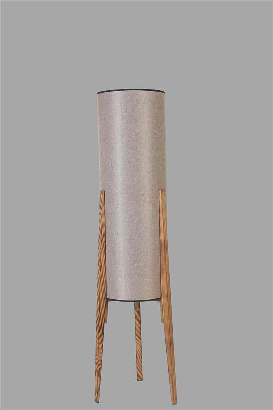 Lumexx Navas Yanık Lambader Koyu Hasır Abajurlu