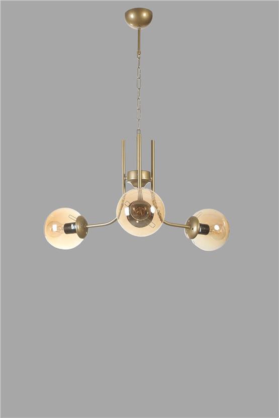 Lumexx Nevada 3 Lü Eskitme Bal Camlı Avize