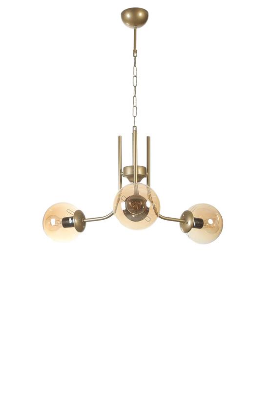 Lumexx Nevada 3 Lü Eskitme Bal Camlı Avize