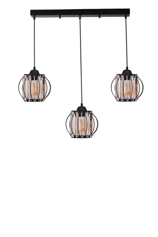 Lumexx Ohrid 3 Lü Sıralı Siyah Sarkıt