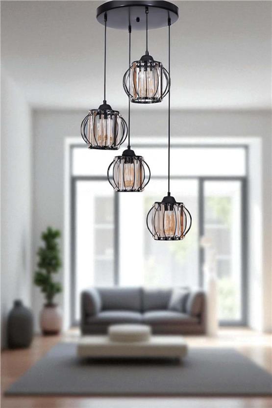 Lumexx Ohrid 4 Lü Tepsili Siyah Sarkıt