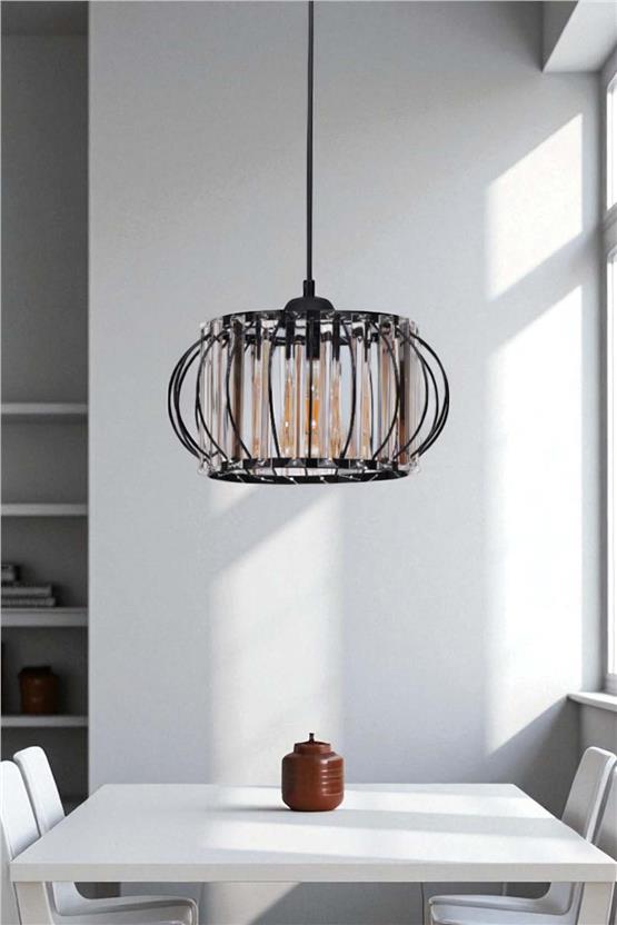 Lumexx Ohrid Tekli Siyah Sarkıt