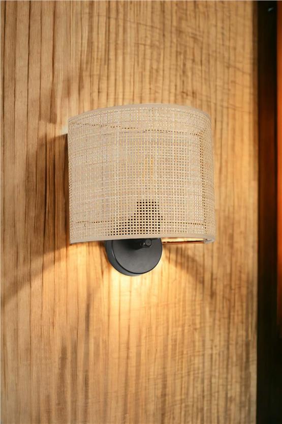Lumexx Örgülü Rattan Abajurlu Oval Aplik