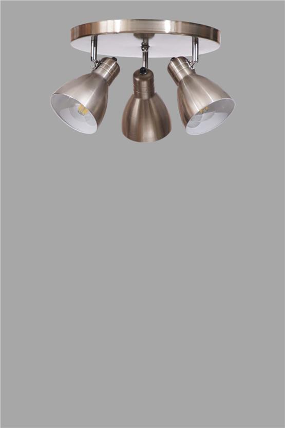 Lumexx Otis 3 Lü Tepsili Mat Krom Plafonyer Avize