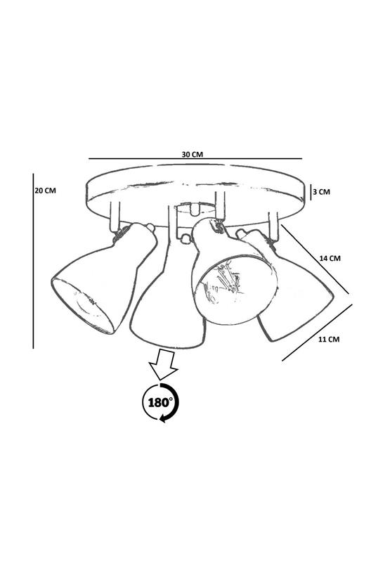Lumexx Otis 4 Lü Tepsili Mat Krom Plafonyer Avize