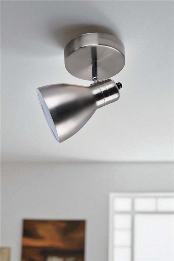 Lumexx Otis Tekli Mat Krom Plafonyer Avize