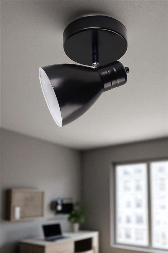 Lumexx Otis Tekli Siyah Plafonyer Avize