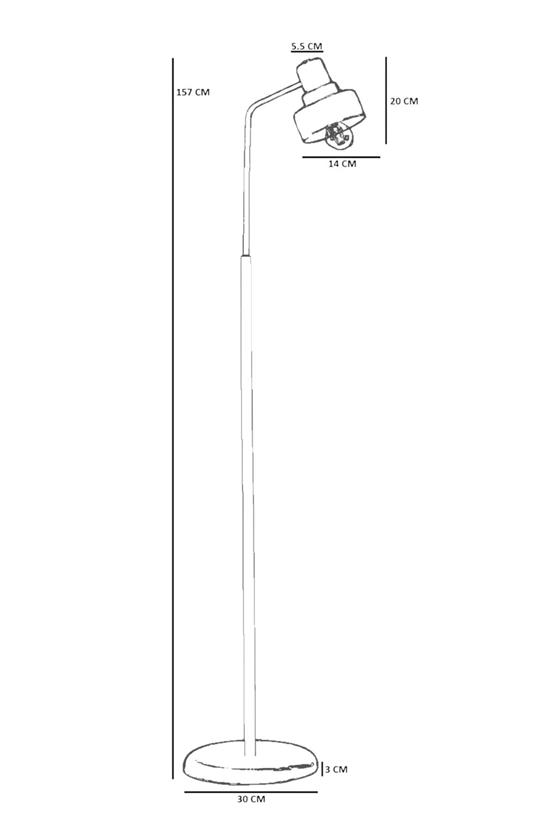 Lumexx Pamir Turuncu Lambader Metal Başlıklı