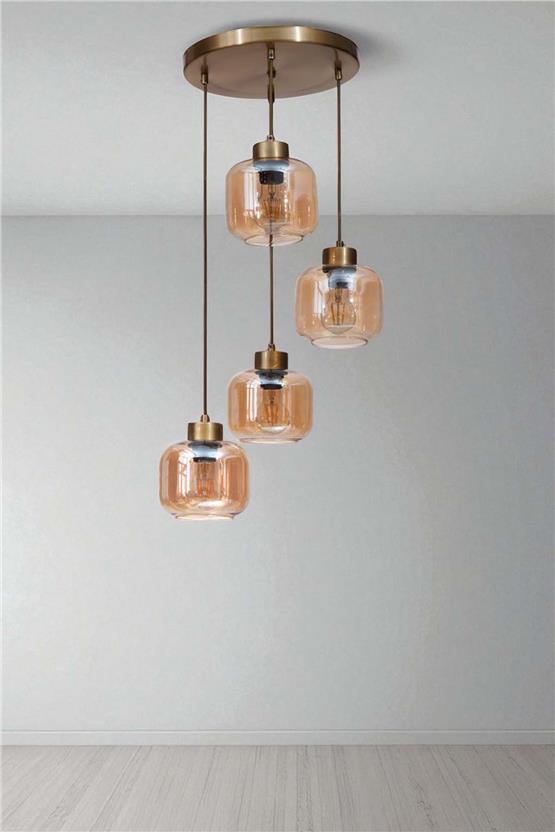 Lumexx Parla 4 Lü Tepsili Eskitme Bal Camlı Sarkıt