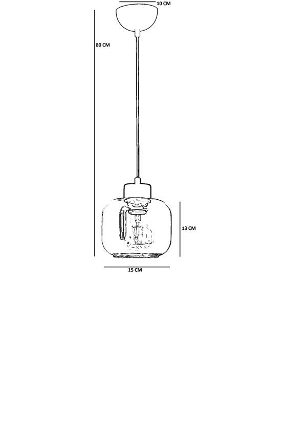 Lumexx Parla Tekli Eskitme Bal Camlı Sarkıt