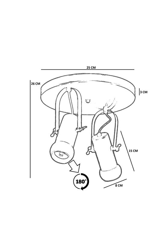 Lumexx Pascal 2 Li Tepsili Naturel Plafonyer Avize